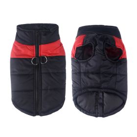 Windproof Dog Winter Coat Waterproof Dog Jacket Warm Dog Vest Cold Weather Pet Apparel  for Small Medium Large Dogs (Color: Red, Size: 4XL)